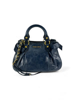 Vintage Miu Miu Vitello Shine Bow 2Way Chain Mini Handbag