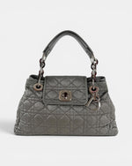 2009 Christian Dior Charming Lock Grey Handbag
