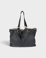 2000s Yves Saint Laurent Rive Gauche Leather Reversible Tote Bag