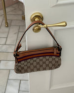 2000s Gucci Monogram Mini Charm Shoulder Bag