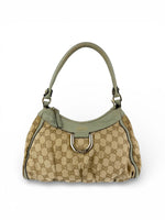 Vintage 90s Gucci Monogram Mini D-Ring Shoulder Bag