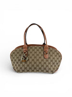 Vintage 90s Gucci Monogram Heart Charm Handbag