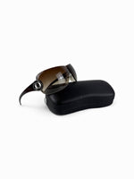 Vintage 2000s Chanel Rimless Shield CC Sunglasses (with case)