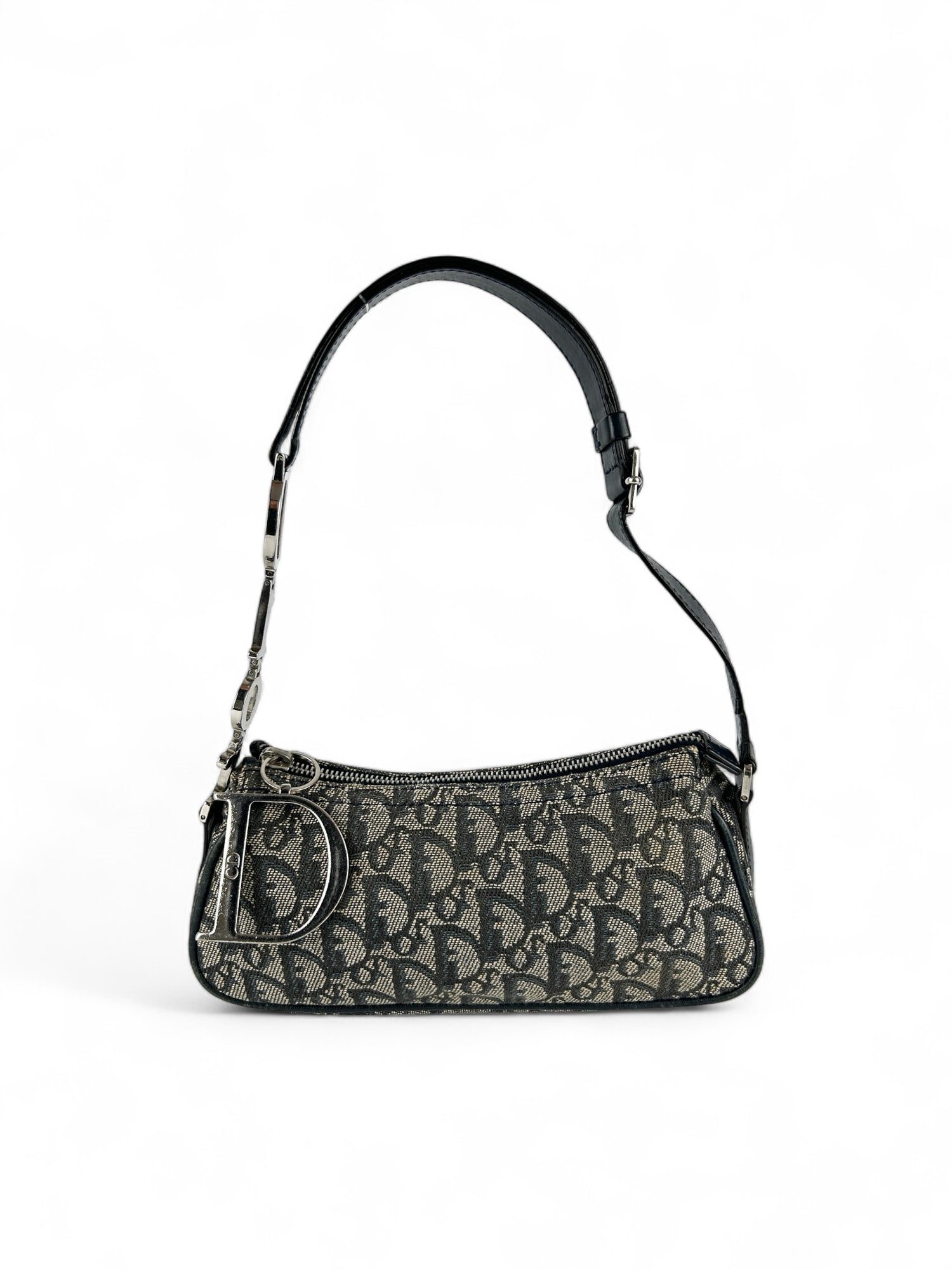 Vintage Christian Dior Monogram D Charm Shoulder Bag (2004)