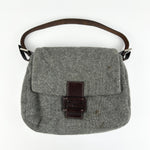 Vintage Fendi Wool Mamma Baguette Shoulder Bag