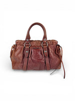 2010s Miu Miu Vitello Red Handbag