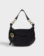90s Fendi Zucca Cuoio Chef Pocket Shoulder Bag