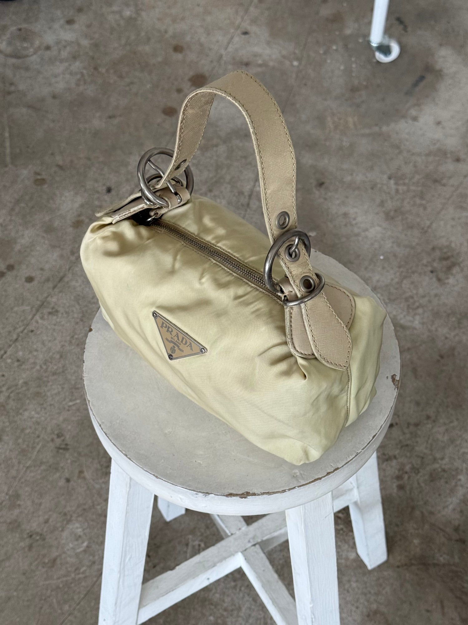 Vintage Prada Milano Nylon Shoulder Bag 90s