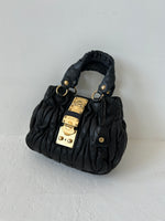 Miu Miu Matelasse Leather Handbag 2way GHW