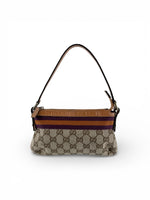 Vintage 90s Gucci Monogram Mini Charm Shoulder Bag