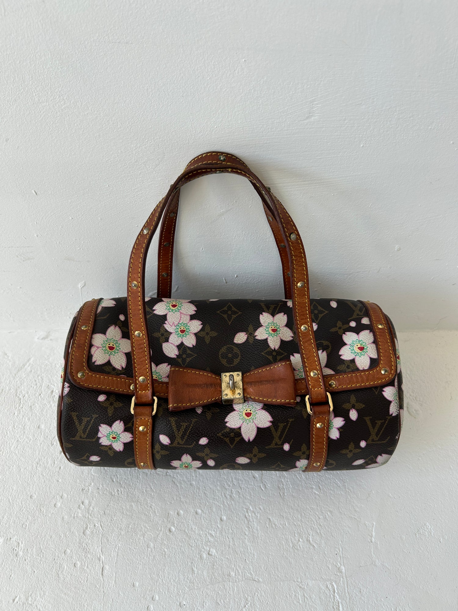Vintage Louis Vuitton Takashi Murakami Cherry Blossom Papillon Handbag (2001)
