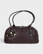 2000s Gucci GG Guccissima Brown Princy Handbag