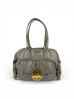 RARE 2010s Miu Miu Vitello Shine Cargo Handbag