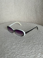 2000s Miu Miu White Diamanté Sunglasses