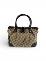 Vintage 90s Gucci Monogram Charm Handbag