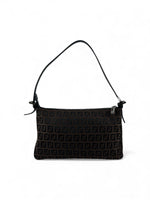 Vintage 90s Fendi Zucca Brown Shoulder Bag