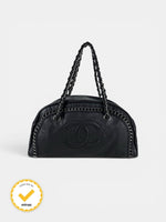 2005/2006 Chanel Luxe Ligne Black Lambskin Bowling Bag