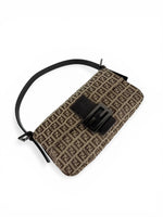 Vintage 90s Fendi Zucca Baguette Shoulder Bag