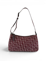 2011 Christian Dior Bordeaux Red Monogram Shoulder Bag