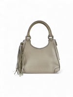 Vintage 2003 Chanel Grained Calfskin Fringe Tassel Logo Hobo Bag