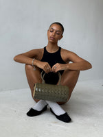 Vintage Chanel Lucite Puzzle Barrel Handbag
