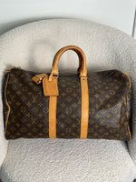 1985 Vintage Louis Vuitton Keepall 45 Duffle Bag