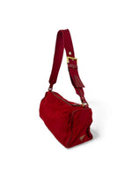 Vintage 90s Prada Red Nylon Shoulder Bag