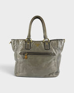 2010s Prada Vitello Shine Cargo Tote Bag