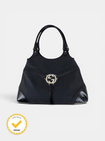 90s Gucci GG Interlocking Black Handbag