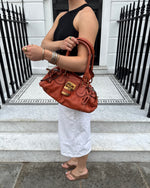 2006 Chloe Paddington Burnt Orange Leather Handbag