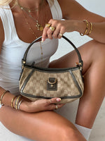 Vintage Gucci Monogram D-Ring Shoulder Bag