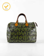2001 Louis Vuitton x Stephen Sprouse Khaki Graffiti Speedy 30 Handbag