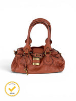 2006 Chloe Paddington Burnt Orange Leather Handbag