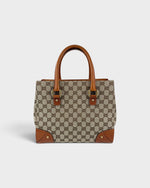 2010s Gucci GG Monogram Nailhead Mini Tote Handbag