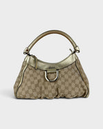 2000s Gucci Monogram Mini D-Ring Shoulder Bag