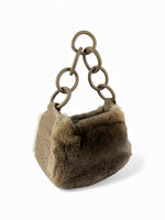 RARE Vintage 2004/2005 Chanel Lapin Fur Chain Shoulder Bag