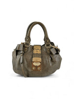 Miu Miu Vitello Leather 2Way Bow Handbag 2000s