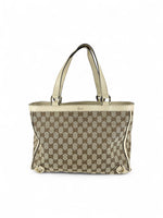 Vintage Gucci Monogram Large Tote Bag 90s