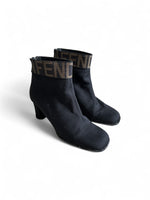 Vintage Fendi Block Heel Ankle Boots