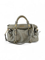 2000s Miu Miu Vitello Shine Leather Large 2way Bow Handbag