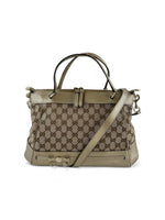 Vintage 90s Gucci Monogram GG Mayfair 2Way Handbag