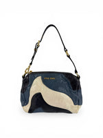 2010s Miu Miu Leather ‘Wave’ Patchwork Shoulder Bag