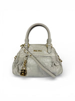 2010s Miu Miu Vitello Shine 2Way Charm Handbag