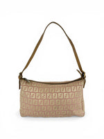 Vintage 90s Fendi Zucca Pink Shoulder Bag