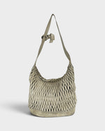 90s Miu Miu Suede Lattice Hobo Bag