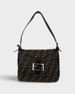 90s Fendi Zucca Mamma Baguette Shoulder Bag