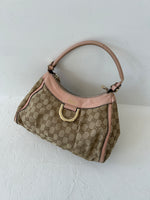 Vintage Gucci Monogram Mini D-Ring Abbey Handbag 2000s