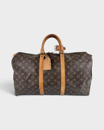 1980s Louis Vuitton Keepall 50 Duffle Handbag