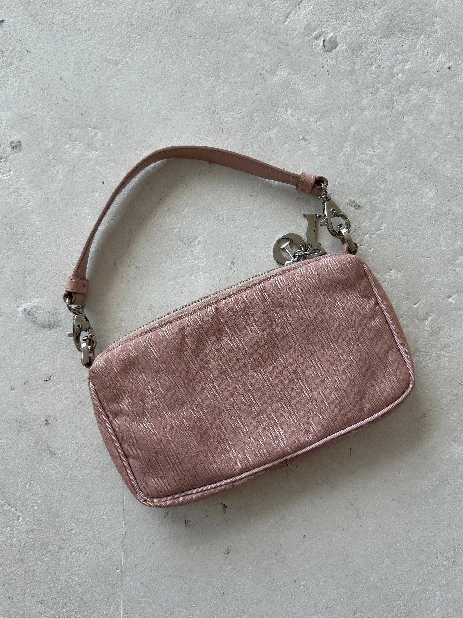 Vintage Christian Dior Pink Monogram Handbag
