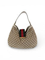 Vintage 90s Gucci Monogram Sherry Line XL Shoulder Bag